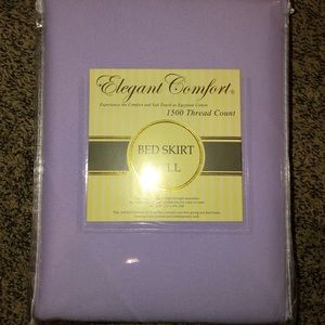 Egyptian cotton lavender bed skirt